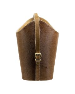 basket cow leather brown 40cm (bos taurus taurus)