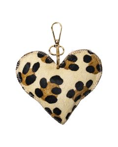 keychain cow heart leopard medium gold (bos taurus taurus)