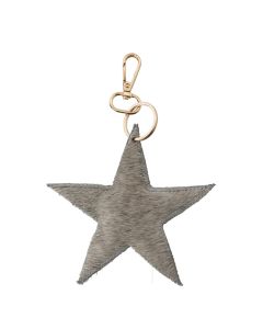 Keychain cow star grey 12,5cm gold (bos taurus taurus)