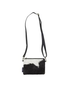 shoulder bag cow black/white (bos taurus taurus) 23cm