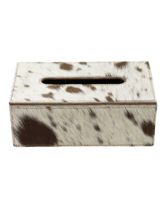 tissue box cow brown/white 25x14x9cm (bos taurus taurus)