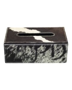 tissue box cow black/white 25x14x9cm(bos taurus taurus)