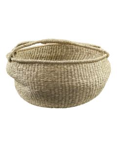 Seagrass basket broad natural 30cm