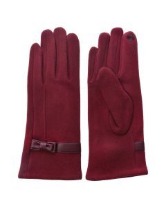 Gloves 8x24 cm red - set