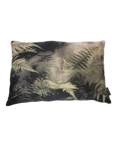 big cushion velvet jungle leaves 40x60cm