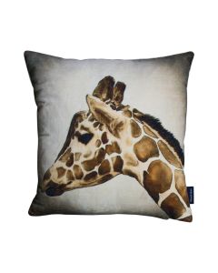 cushion velvet jungle giraffe 45x45cm