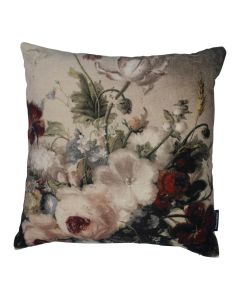 cushion velvet flowers 6 45x45cm