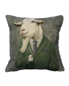 cushion velvet preppy goat 45x45cm