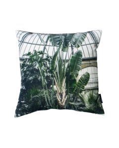 cushion velvet green conservatory 45x45cm