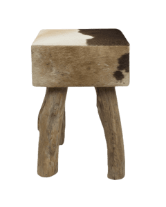stool cow dark brown square 45cm (bos taurus taurus)