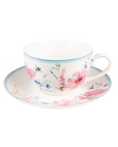 Cup and saucer 12x8x10 cm / ? 15x2 cm / 230 ml - pcs     