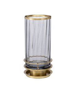 Arno Table Lamp - Smoke - Aged Brass