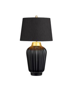 Bexley 1 Light Table Lamp - Black & Brushed Brass