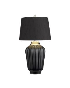 Bexley 1 Light Table Lamp - Black & Polished Nickel