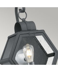 Heath 1 Light Medium Wall Lantern - Black