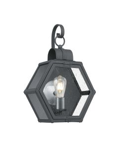 Heath 1 Light Medium Wall Lantern - Black