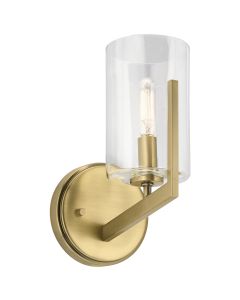 Nye 1 Light Wall Light - Brass