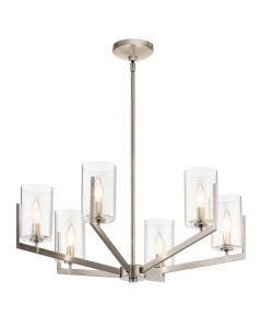 Nye 6 Light Chandelier - Pewter