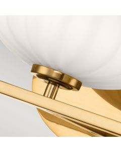 Pim 3 Light Wall Light - Gold