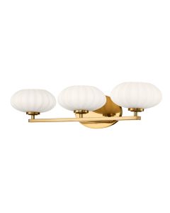 Pim 3 Light Wall Light - Gold