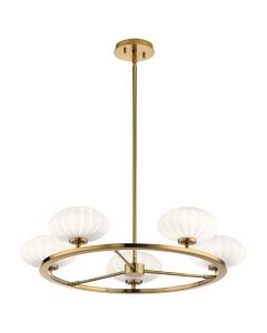 Pim 5 Light Chandelier  - Gold