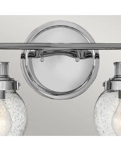 Poppy 2 Light Wall Light - Polished Chrome