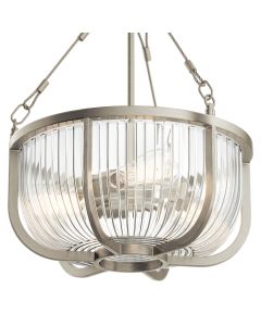 Roux 3 Light Pendant/ Semi-Flush - Nickel