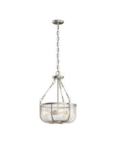 Roux 3 Light Pendant/ Semi-Flush - Nickel