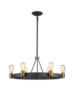 Silas  6 Light Pendant/ Semi-Flush