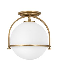 Somerset 1 Light Flush - Brass