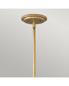 Somerset 1 Light Medium Pendant - Brass