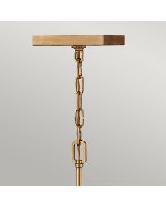 Stinson 4 Light Large Pendant/ Semi-Flush - Brass