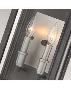 Sutcliffe 2 Light Wall Lantern - Aged Zinc