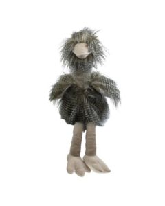 cuddly toy long hair ostrich 43cm