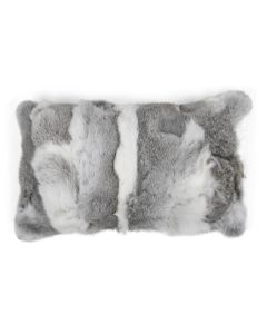 cushion rabbit mix grey 30x50cm (oryctolagus cuniculus)