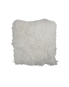 cushion sheep curly hair white 40x40cm (ovis aries)