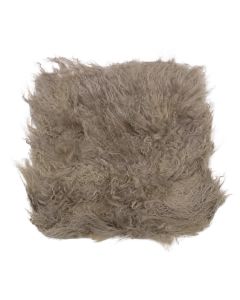 Seat pad sheep curly hair beige 40x40cm (ovis aries)