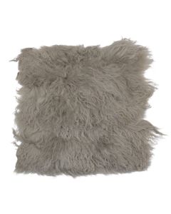 Seat pad sheep curly hair grey 40x40cm (ovis aries)
