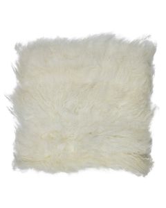 Seat pad sheep curly hair white 40x40cm