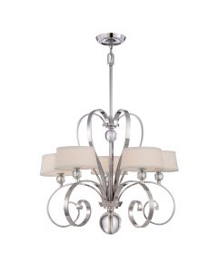 Madison Manor 5 Light Chandelier - Imperial Silver