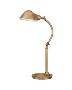 Thompson LED Table Lamp in Aged Brass