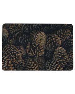 Doormat wood pine cones 75x50cm