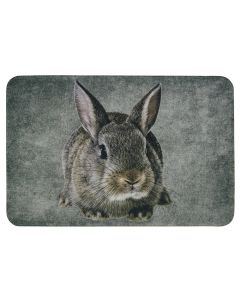 Doormat grey brown rabbit 75x50cm