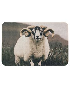 doormat sheep with horns 75x50cm