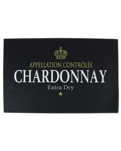 doormat wine chardonnay black 75x50cm