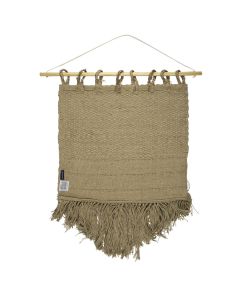jute wall tapestry triangle natural 60x90cm