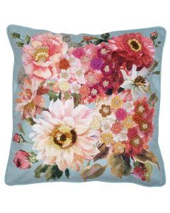 handmade cushion fleury gerbera 45x45cm