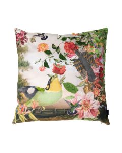 handmade cushion fleury green bird 45x45cm