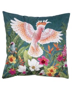 handmade cushion fleury flying cockatoo 45x45cm