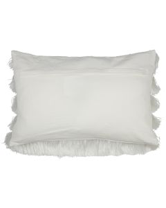 cushion fringes white 40x60cm